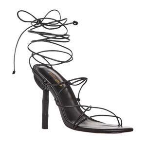 Cult Gaia Soleil Leather Lace Up Strappy High Heel Sandals NEW EU 36 US 6